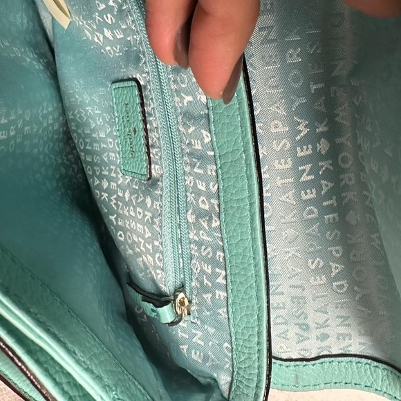 Kate spade beautiful turquoise bag - Picture 3 of 3